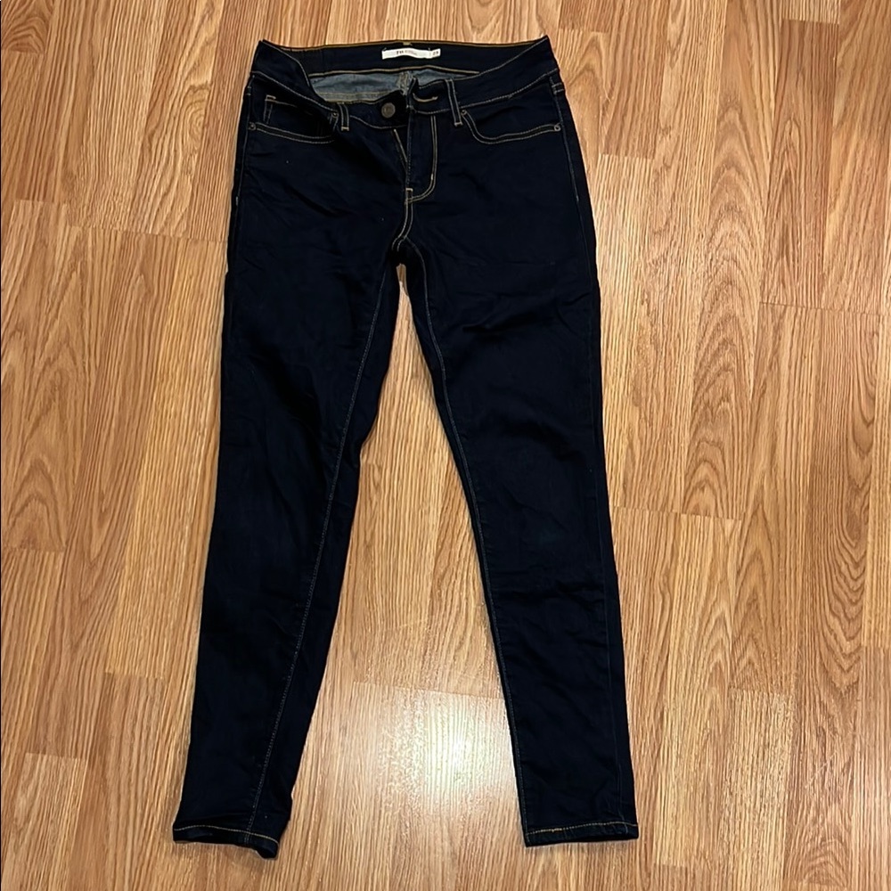 Women's Levi’s 711 Skinny Dark Blue Jeans